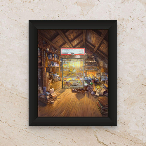 Alakazam Display Frame – Pokémon 151 Card Art | 8x10 Frame for Raw or Graded Cards