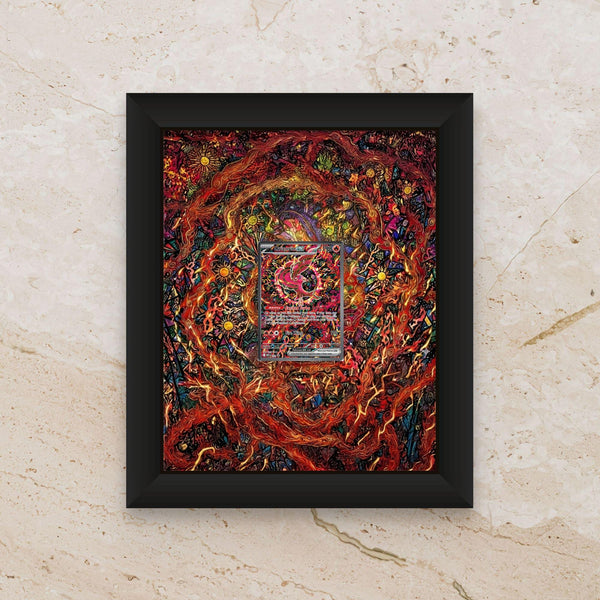Oricorio Display Frame – Phantasmal Flames Pokémon Card Art | 8x10 Frame for Raw or Graded Cards