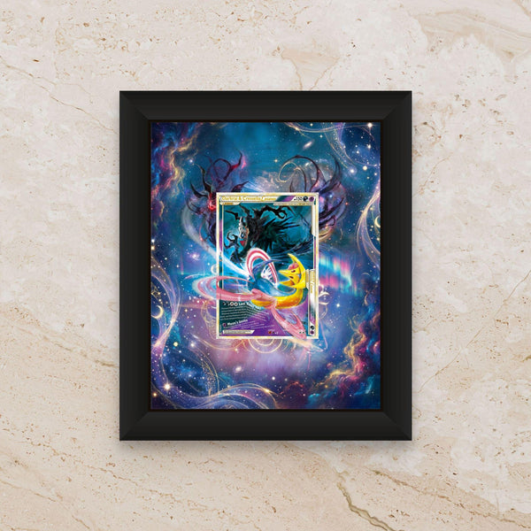 Darkrai & Cresselia LEGEND Display Frame – Pokémon LEGEND Cards | 8x10 Frame for Raw or Graded Cards