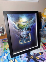 Lugia LEGEND Display Frame – HeartGold & SoulSilver Pokémon Card Art | 8x10 Frame for Raw or Graded Cards