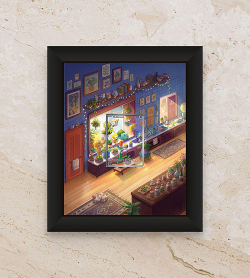 Bulbasaur Obsidian Flames Extended Art Display [High Definition] – Premium Shadowbox for Raw or Graded Cards | Pokemon Promo Gift