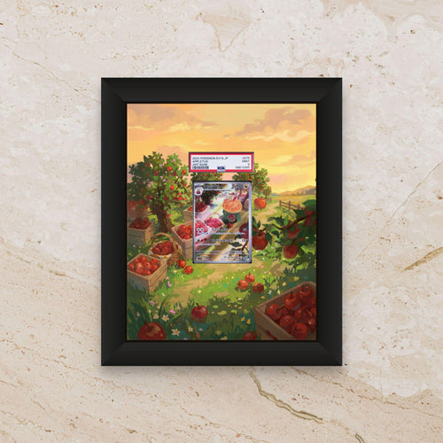 Appletun Display Frame – Pokémon Card Art | 8x10 Frame for Raw or Graded Cards