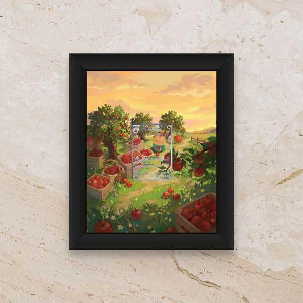 Appletun Display Frame – Pokémon Card Art | 8x10 Frame for Raw or Graded Cards