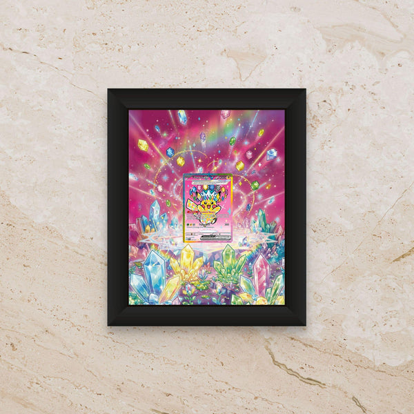 Pikachu Tera Ascended Heroes Extended Art Display – 8x10 Pokemon Frame (Raw/Graded)
