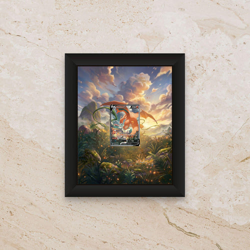 Charizard V Alt Art Extended Display – Brilliant Stars – 8x10 Pokemon Frame (Raw/Graded)