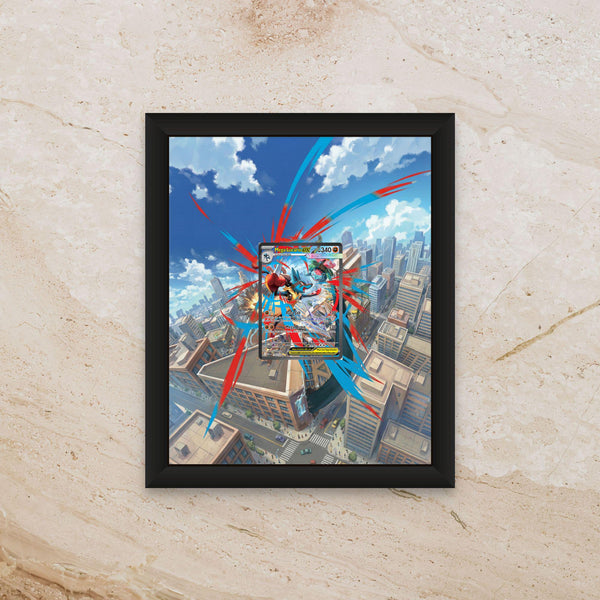 Mega Lucario Extended Art Display – 8x10 Pokemon Frame (Raw/Graded)