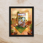 Yamper Phantasmal Flames Extended Art Display [High Definition] – Premium Shadowbox Frame for Raw or Graded Cards | Corgi Pokemon Decor