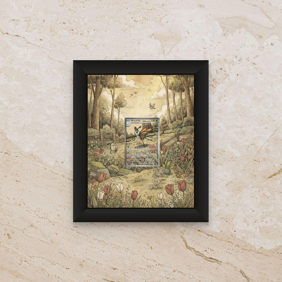 Beautifly Ascended Heroes Extended Art Display [High Definition] – Premium Shadowbox Frame for Raw or Graded Cards | Garden Decor