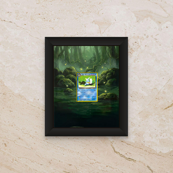 Dark Wartortle Extended Art Frame – 8x10 Pokemon Frame (Raw/Graded)