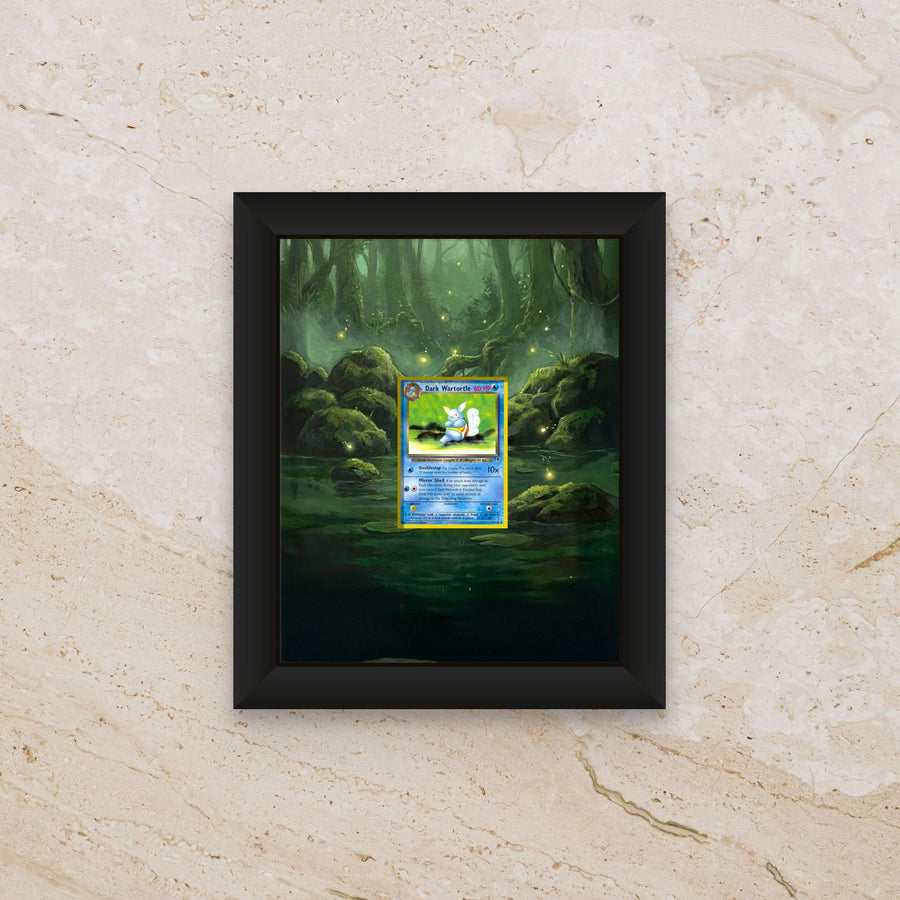 Dark Wartortle Extended Art Frame – 8x10 Pokemon Frame (Raw/Graded)