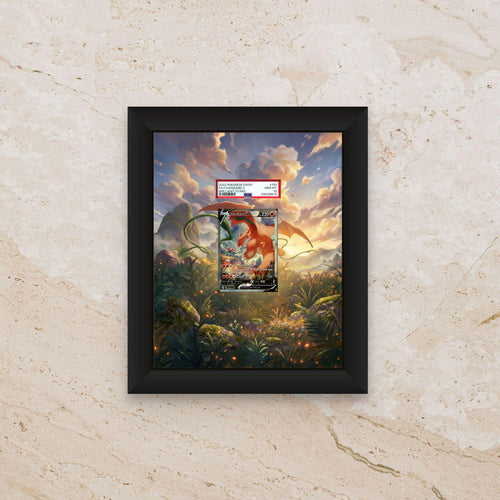 Charizard V Alt Art Extended Display – Brilliant Stars – 8x10 Pokemon Frame (Raw/Graded)