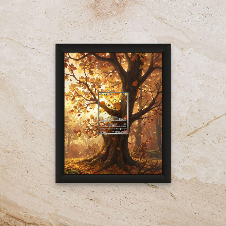 Dedenne Perfect Order Display [High Definition] – Antenna Pokémon Extended Art Shadowbox | Premium Frame for Raw or Graded Cards