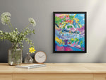 First Partner Illustration Collection Display [High Definition] – Series 1 9-Card 16x20 Shadowbox | Starter Pokémon Extended Art Frame