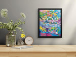 First Partner Illustration Collection Display [High Definition] – Series 1 9-Card 16x20 Shadowbox | Starter Pokémon Extended Art Frame