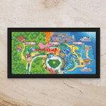 Kanto First Partners Starters Panoramic Art Shadowbox – 11x22 Gen 1 (Raw/Graded cards)
