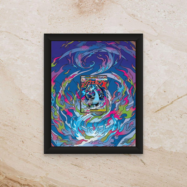 Mega Charizard EX Promo Extended Art – 8x10 Frame (Raw/Graded cards)