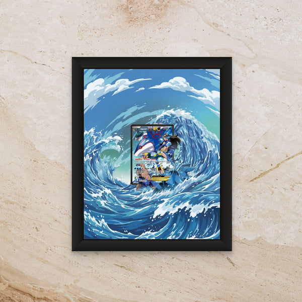 Team Aqua Kyogre Extended Art Display – 8x10 Frame (Raw/Graded cards)