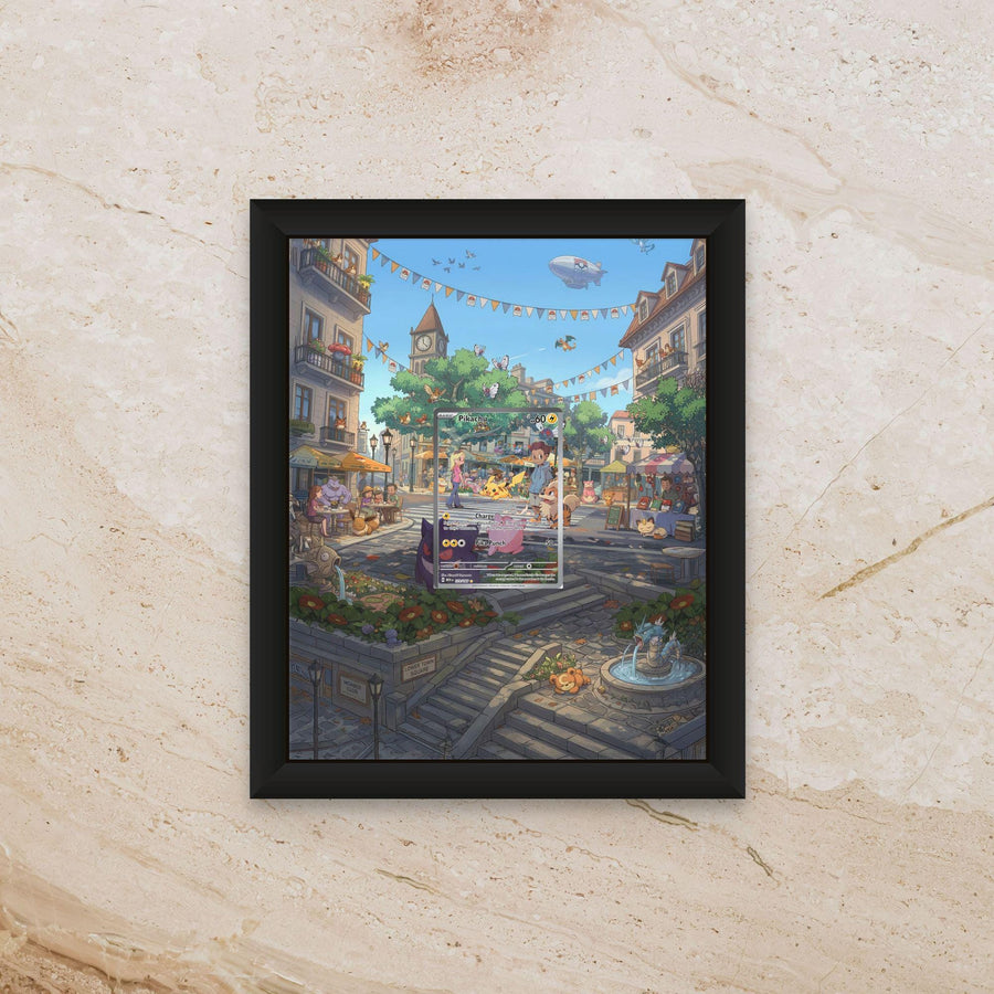 Pikachu Illustration Rare Display (173/165) [High Definition] – Kanto Street Extended Art Shadowbox | Pokemon 151 Decor