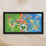 Kanto First Partners Starters Panoramic Art Shadowbox – 11x22 Gen 1 (Raw/Graded cards)