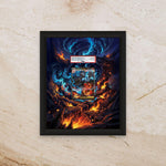 Mega Charizard X Display [High Definition] – Phantasmal Flames Extended Art Shadowbox | Premium Frame for Raw or Graded Cards