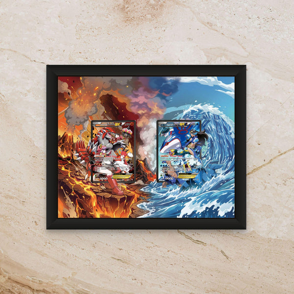 Groudon vs Kyogre Clash Display Extended Art – 8x10 Frame (Raw/Graded cards)