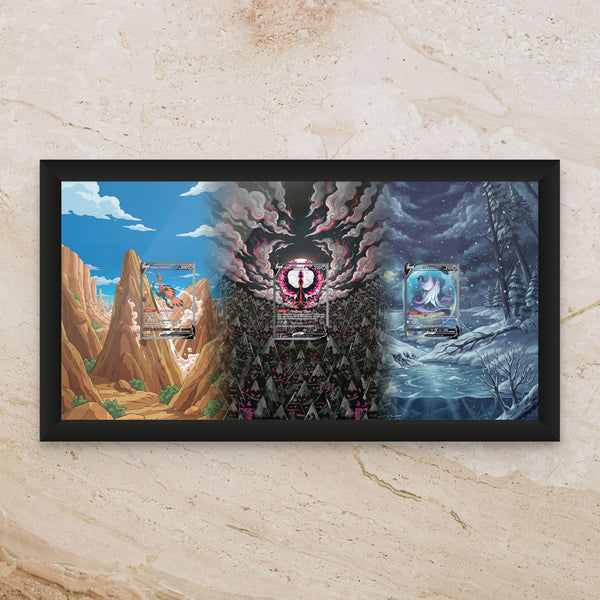 Galarian Legendary Birds Display – 11x22 Frame (Raw/Graded cards)