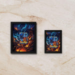 Mega Charizard X Display [High Definition] – Phantasmal Flames Extended Art Shadowbox | Premium Frame for Raw or Graded Cards