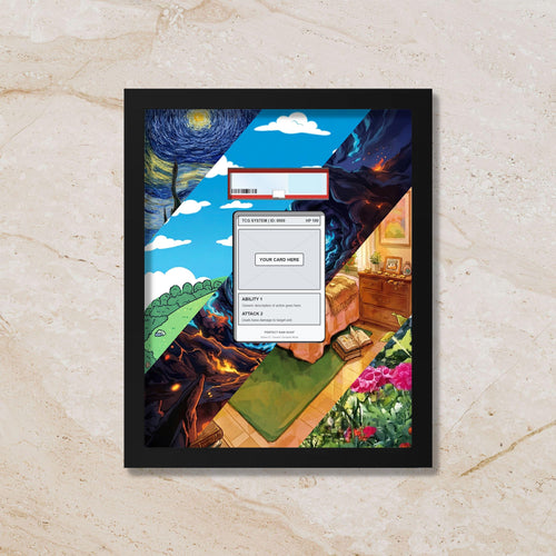 Custom Extended Art Display Frame – Your Choice of Artwork | (Raw/Graded Cards)