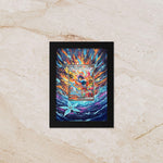Greninja ex Display Frame – Pokémon Card Art | 8x10 Frame for Raw or Graded Cards