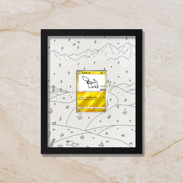 Yu Nagaba Pikachu Promo Display Frame | Special Edition Card Showcase (8x10") – Fits Raw & Graded Cards